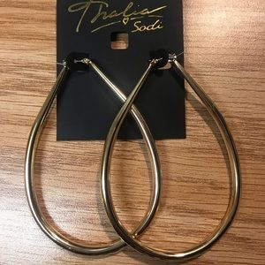 Teardrop Hoop Earrings